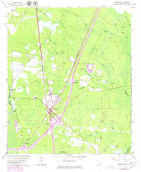 Hardeeville South Carolina Historical topographic map, 1:24000 scale, 7.5 X 7.5 Minute, Year 1962