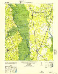 Hardeeville South Carolina Historical topographic map, 1:62500 scale, 15 X 15 Minute, Year 1953