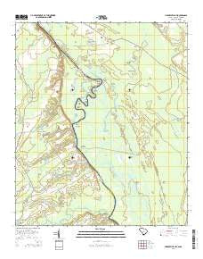 Hardeeville NW South Carolina Current topographic map, 1:24000 scale, 7.5 X 7.5 Minute, Year 2014