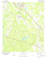 Harleyville South Carolina Historical topographic map, 1:24000 scale, 7.5 X 7.5 Minute, Year 1973