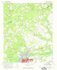 Hartsville North South Carolina Historical topographic map, 1:24000 scale, 7.5 X 7.5 Minute, Year 1968
