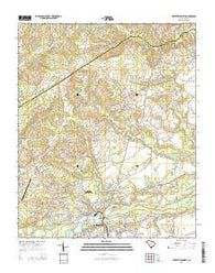 Hartsville North South Carolina Current topographic map, 1:24000 scale, 7.5 X 7.5 Minute, Year 2014