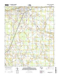 Hartsville South South Carolina Current topographic map, 1:24000 scale, 7.5 X 7.5 Minute, Year 2014