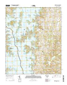 Hartwell NE South Carolina Current topographic map, 1:24000 scale, 7.5 X 7.5 Minute, Year 2014