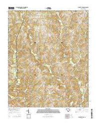 Hickory Tavern South Carolina Current topographic map, 1:24000 scale, 7.5 X 7.5 Minute, Year 2014