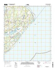 Hilton Head South Carolina Current topographic map, 1:24000 scale, 7.5 X 7.5 Minute, Year 2014