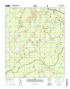 Honey Hill South Carolina Current topographic map, 1:24000 scale, 7.5 X 7.5 Minute, Year 2014