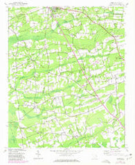 Horry South Carolina Historical topographic map, 1:24000 scale, 7.5 X 7.5 Minute, Year 1943