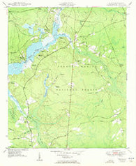 Huger South Carolina Historical topographic map, 1:24000 scale, 7.5 X 7.5 Minute, Year 1950
