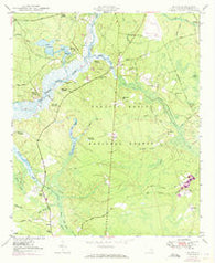 Huger South Carolina Historical topographic map, 1:24000 scale, 7.5 X 7.5 Minute, Year 1950
