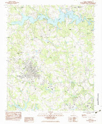 Inman South Carolina Historical topographic map, 1:24000 scale, 7.5 X 7.5 Minute, Year 1983