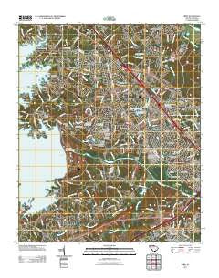 Irmo South Carolina Historical topographic map, 1:24000 scale, 7.5 X 7.5 Minute, Year 2011