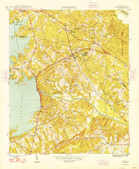 Irmo South Carolina Historical topographic map, 1:24000 scale, 7.5 X 7.5 Minute, Year 1948