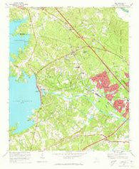 Irmo South Carolina Historical topographic map, 1:24000 scale, 7.5 X 7.5 Minute, Year 1971