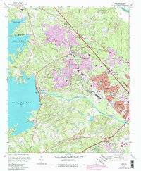 Irmo South Carolina Historical topographic map, 1:24000 scale, 7.5 X 7.5 Minute, Year 1971