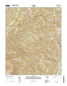 Irmo NE South Carolina Current topographic map, 1:24000 scale, 7.5 X 7.5 Minute, Year 2014