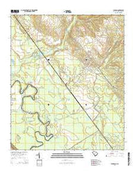 Jackson South Carolina Current topographic map, 1:24000 scale, 7.5 X 7.5 Minute, Year 2014