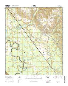 Jackson South Carolina Current topographic map, 1:24000 scale, 7.5 X 7.5 Minute, Year 2014