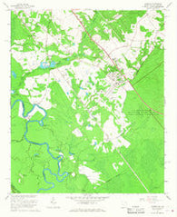 Jackson South Carolina Historical topographic map, 1:24000 scale, 7.5 X 7.5 Minute, Year 1965