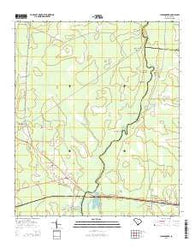 Jacksonboro South Carolina Current topographic map, 1:24000 scale, 7.5 X 7.5 Minute, Year 2014