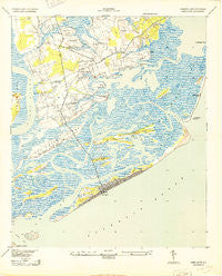 James Island South Carolina Historical topographic map, 1:24000 scale, 7.5 X 7.5 Minute, Year 1943