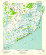 James Island South Carolina Historical topographic map, 1:24000 scale, 7.5 X 7.5 Minute, Year 1959