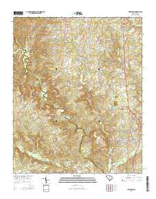 Jefferson South Carolina Current topographic map, 1:24000 scale, 7.5 X 7.5 Minute, Year 2014