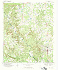 Jefferson South Carolina Historical topographic map, 1:24000 scale, 7.5 X 7.5 Minute, Year 1968