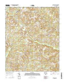 Jefferson NE South Carolina Current topographic map, 1:24000 scale, 7.5 X 7.5 Minute, Year 2014