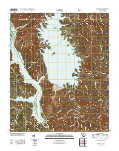 Jenkinsville South Carolina Historical topographic map, 1:24000 scale, 7.5 X 7.5 Minute, Year 2011