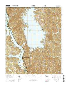 Jenkinsville South Carolina Current topographic map, 1:24000 scale, 7.5 X 7.5 Minute, Year 2014