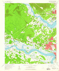 Johns Island South Carolina Historical topographic map, 1:24000 scale, 7.5 X 7.5 Minute, Year 1958