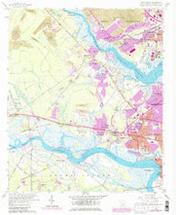 Johns Island South Carolina Historical topographic map, 1:24000 scale, 7.5 X 7.5 Minute, Year 1958