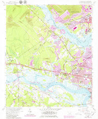 Johns Island South Carolina Historical topographic map, 1:24000 scale, 7.5 X 7.5 Minute, Year 1958