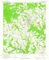 Johnston South Carolina Historical topographic map, 1:24000 scale, 7.5 X 7.5 Minute, Year 1964