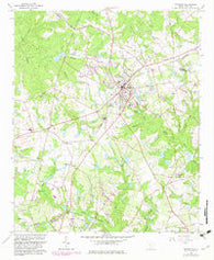 Johnston South Carolina Historical topographic map, 1:24000 scale, 7.5 X 7.5 Minute, Year 1964