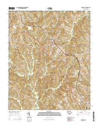 Jonesville South Carolina Current topographic map, 1:24000 scale, 7.5 X 7.5 Minute, Year 2014