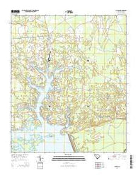 Jordan South Carolina Current topographic map, 1:24000 scale, 7.5 X 7.5 Minute, Year 2014