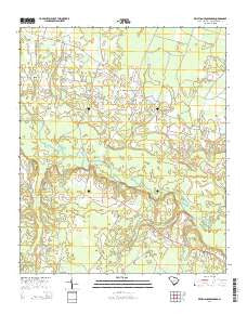 Kellehan Crossroads South Carolina Current topographic map, 1:24000 scale, 7.5 X 7.5 Minute, Year 2014