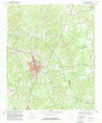 Kershaw South Carolina Historical topographic map, 1:24000 scale, 7.5 X 7.5 Minute, Year 1969