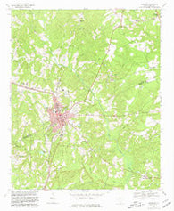 Kershaw South Carolina Historical topographic map, 1:24000 scale, 7.5 X 7.5 Minute, Year 1969