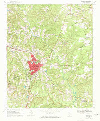 Kershaw South Carolina Historical topographic map, 1:24000 scale, 7.5 X 7.5 Minute, Year 1969