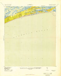Kiawah Island South Carolina Historical topographic map, 1:24000 scale, 7.5 X 7.5 Minute, Year 1943