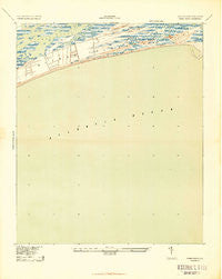 Kiawah Island South Carolina Historical topographic map, 1:24000 scale, 7.5 X 7.5 Minute, Year 1943