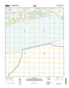 Kiawah Island South Carolina Current topographic map, 1:24000 scale, 7.5 X 7.5 Minute, Year 2014