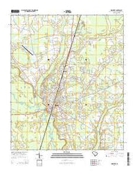 Kingstree South Carolina Current topographic map, 1:24000 scale, 7.5 X 7.5 Minute, Year 2014