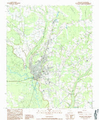 Kingstree South Carolina Historical topographic map, 1:24000 scale, 7.5 X 7.5 Minute, Year 1990