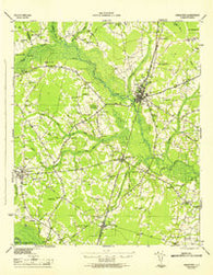 Kingstree South Carolina Historical topographic map, 1:62500 scale, 15 X 15 Minute, Year 1946