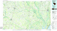Kingstree South Carolina Historical topographic map, 1:100000 scale, 30 X 60 Minute, Year 1986