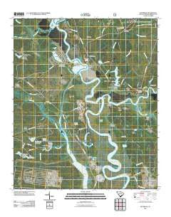 Kittredge South Carolina Historical topographic map, 1:24000 scale, 7.5 X 7.5 Minute, Year 2011